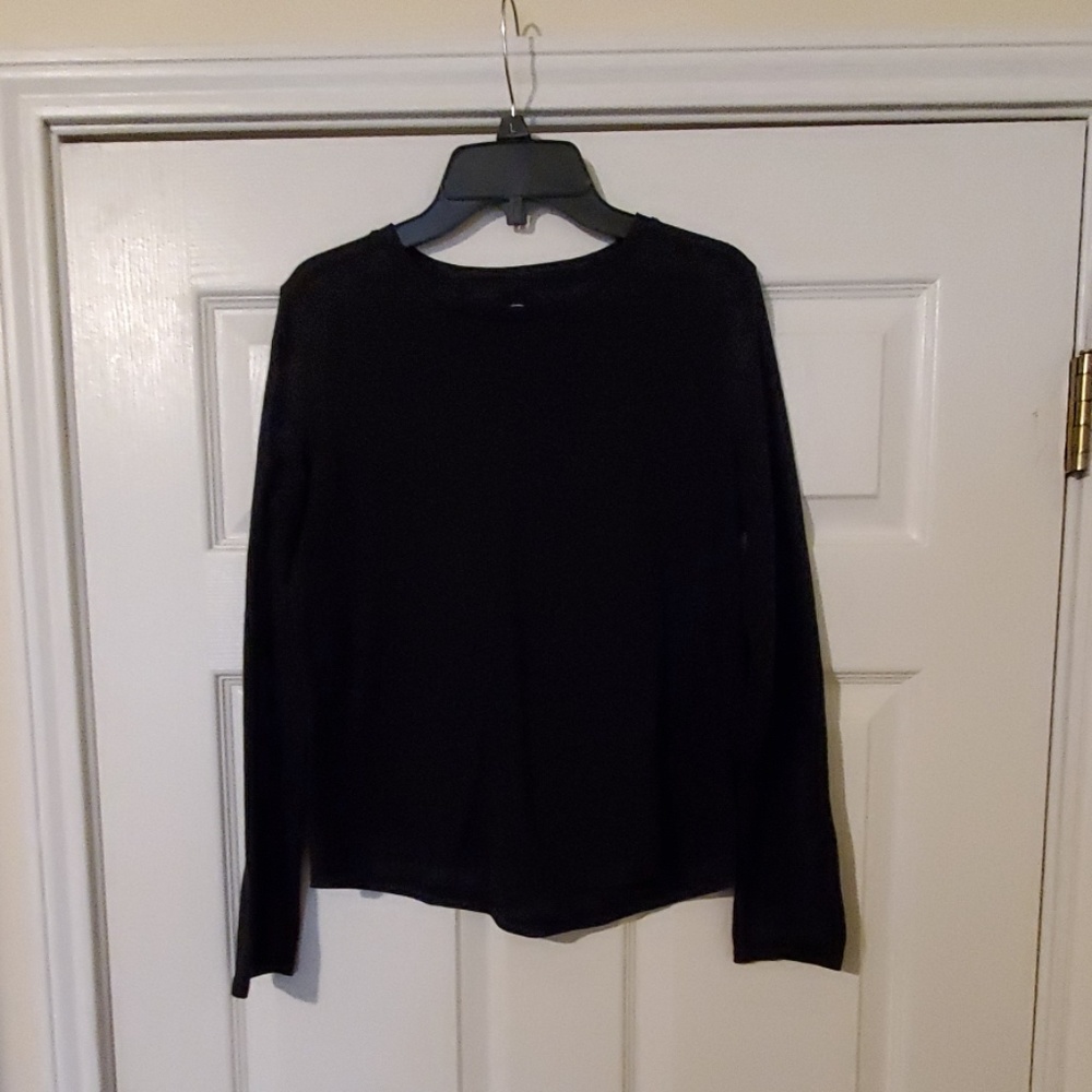Wonder Nation Black Long Sleeved T - Girls XL